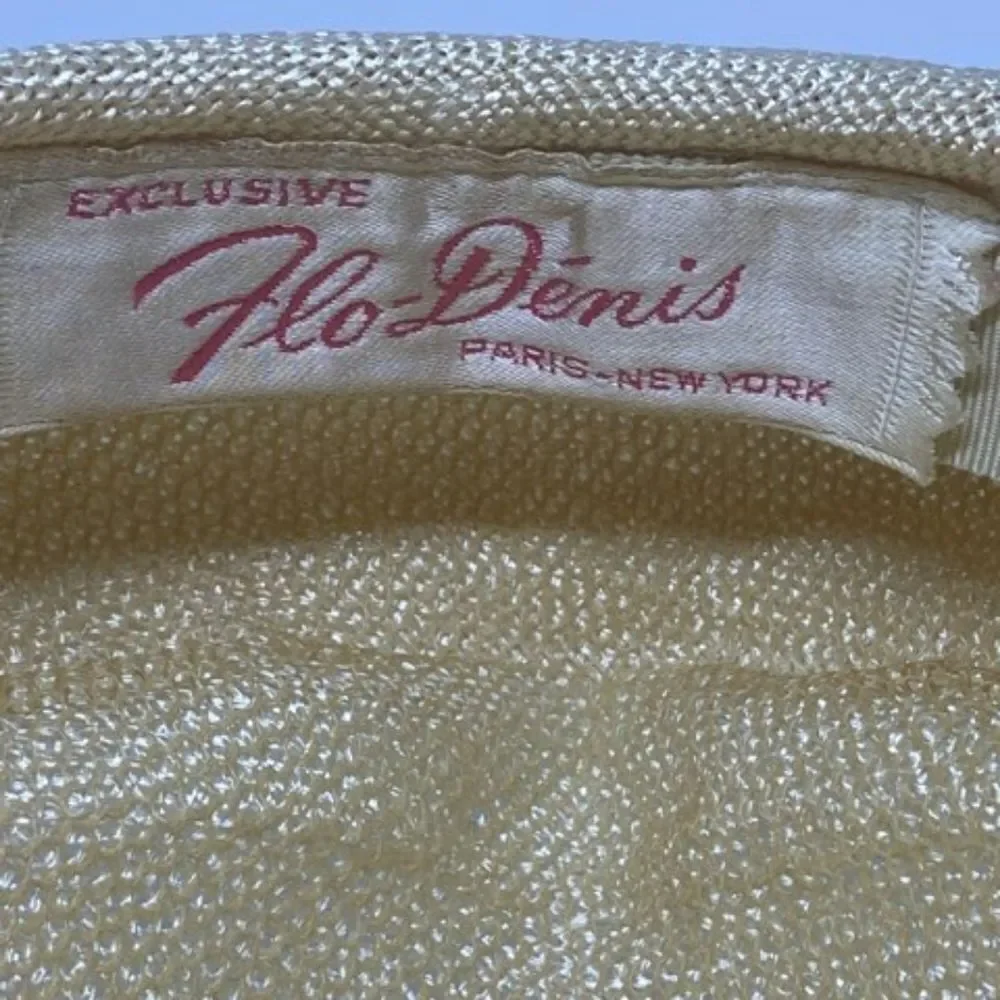 Vintage Exclusive Flo-Denis Cream Hat - Picture 7 of 9